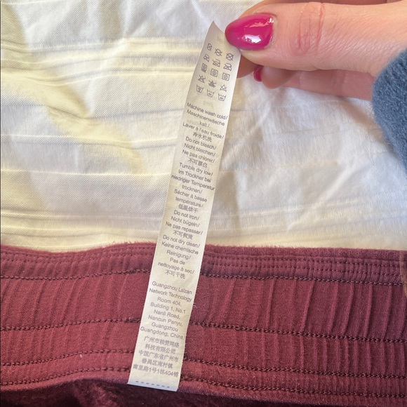 CRZ Yoga Maroon Fleece Sweatpants - Picture 9 of 10